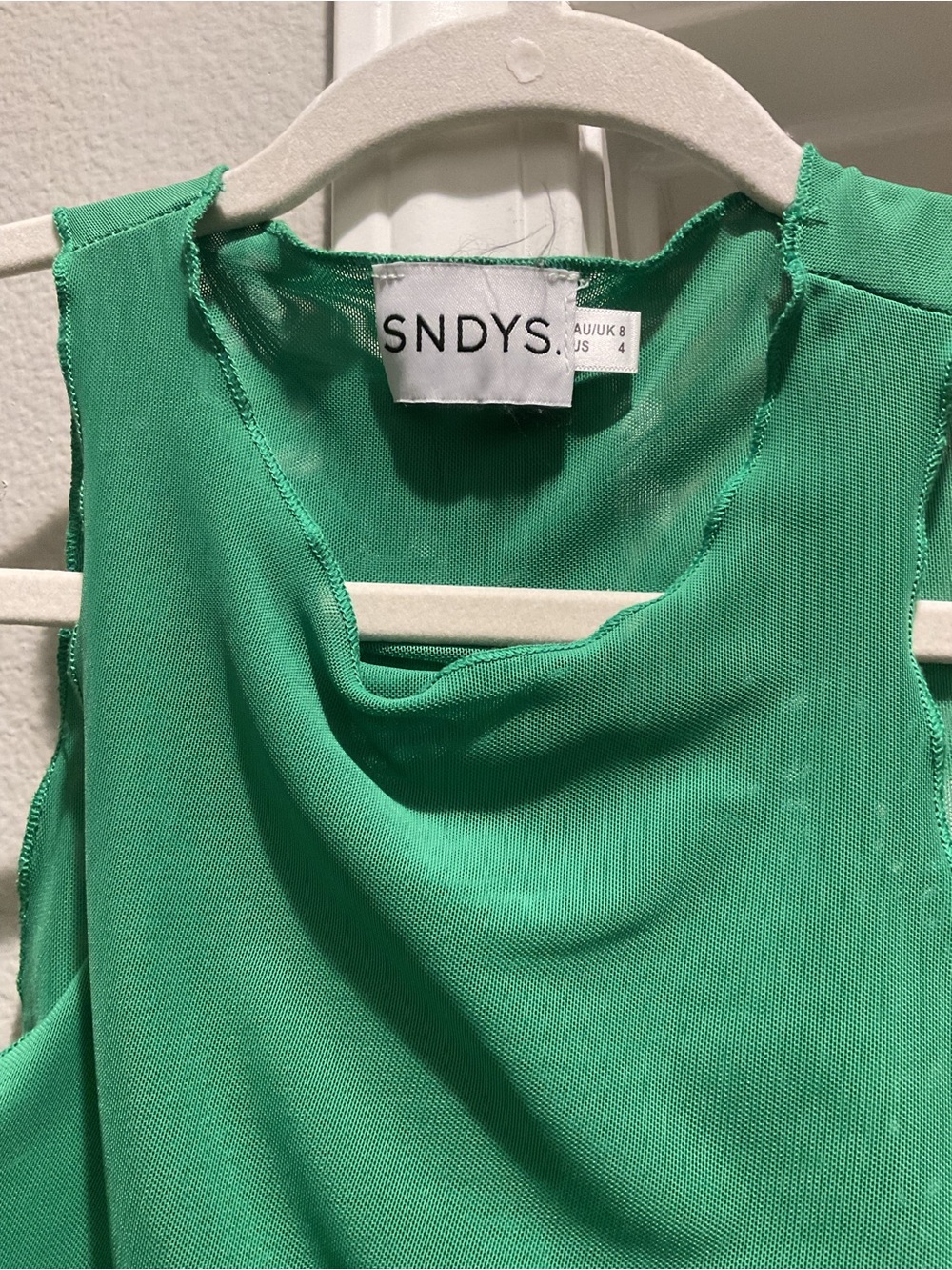 SNDYS Racer Ruched Maxi Dress In Green - Picture 4 of 6
